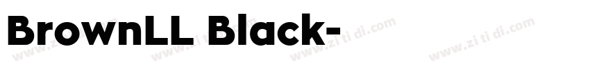 BrownLL Black字体转换